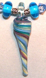 Blue Purple Swirl Necklace
